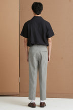 Mix7 Houndstooth Plaid Trousers - UK Only