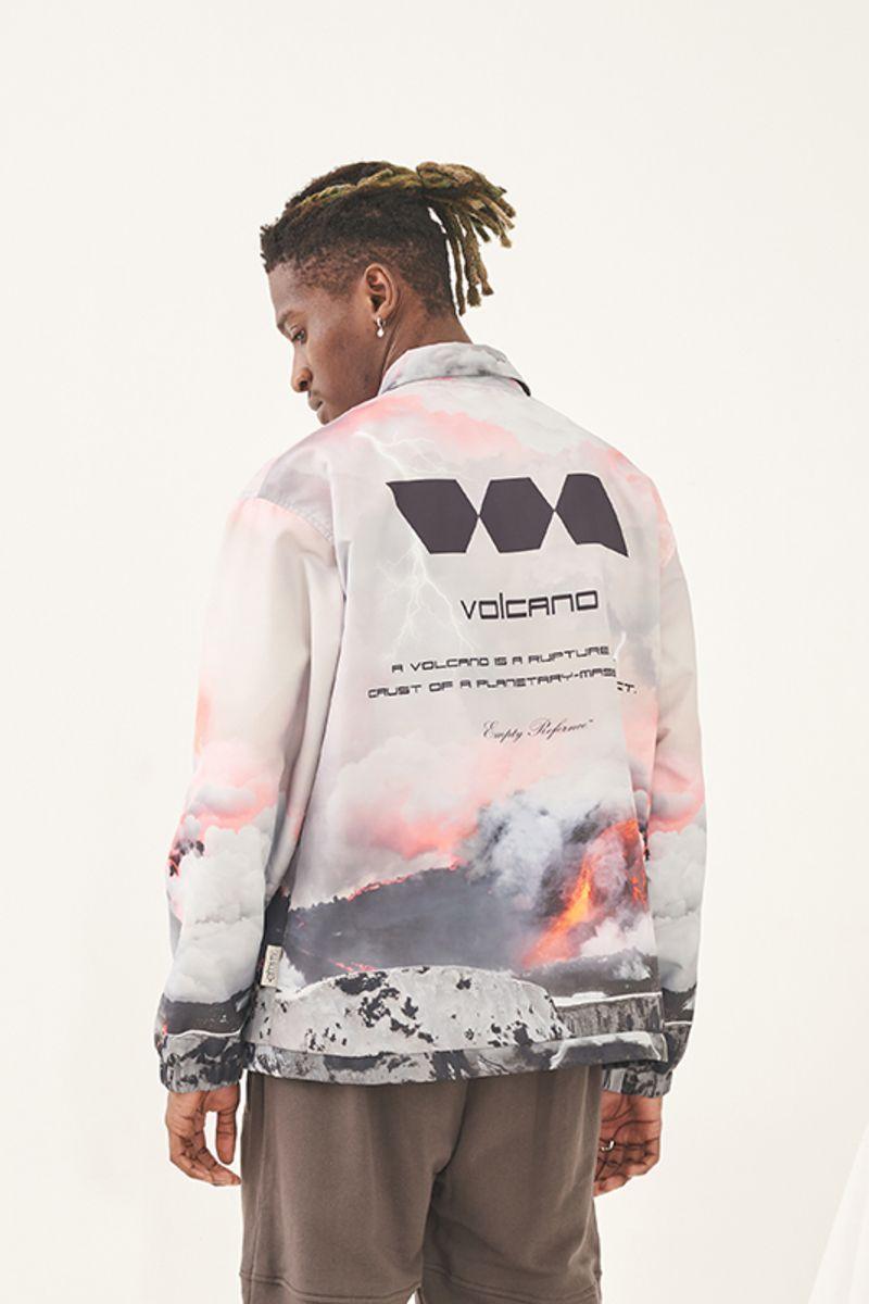 Empty Reference Volcano Printed Coach Jacket