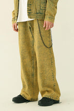 CZ Washed Yellow Jeans