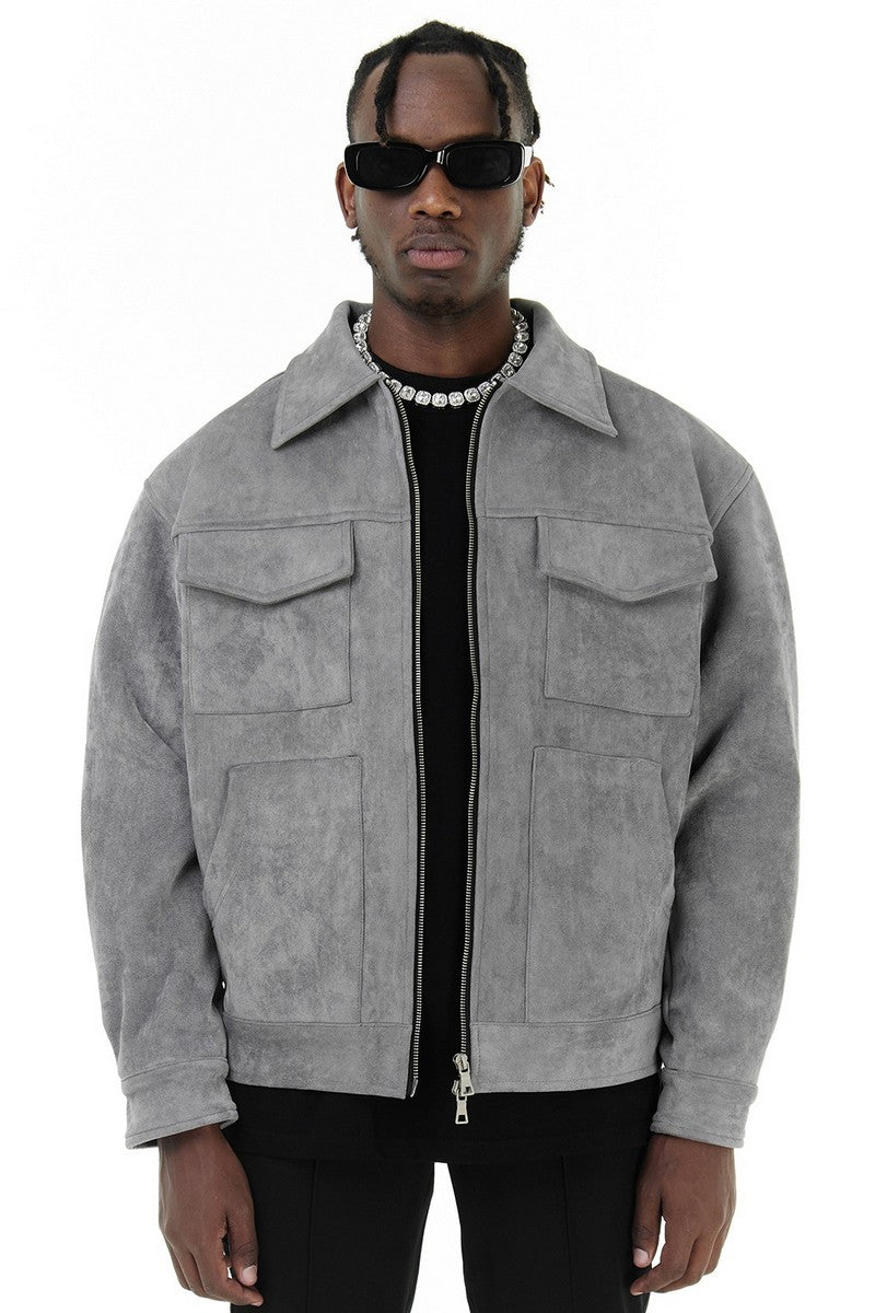 Suede Multi Pocket Jacket - EU Only