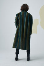 Mix7 Striped Woolen Coat