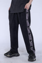 CZ Love Embroidered Velvet Pants