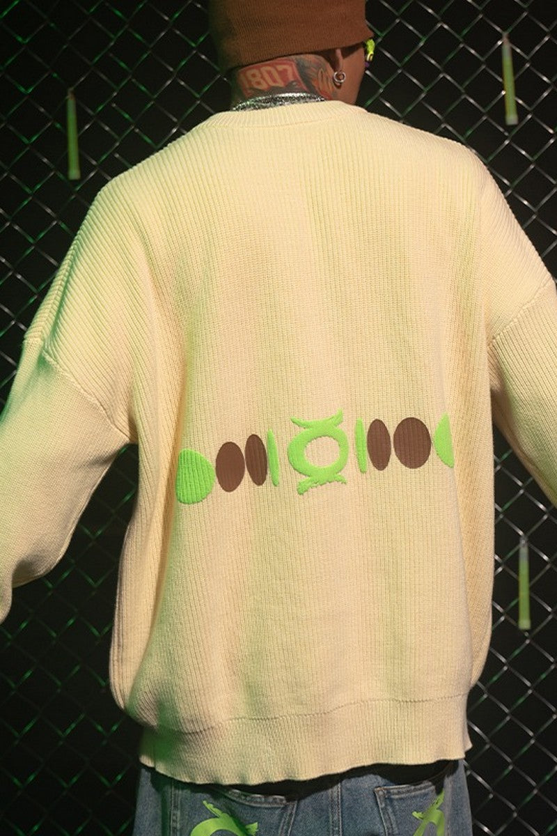 OO Foam Print Logo Knit Sweater