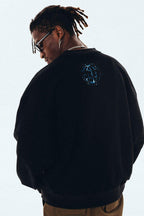 Antidote Blue Flame Skull Sweater - UK Only