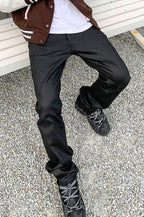 CZ Black Straight Jeans