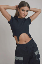 CZ Straps Crop Top