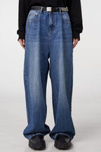STEEPC Oversized Washed Jeans