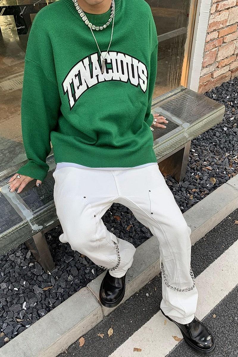 CZ Tenacious Embroidered College Sweater