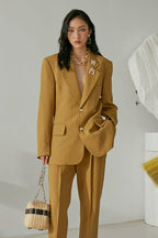 Mix7 Golden Suit Jacket - UK Only