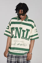 STEEPC Retro Striped Logo Polo