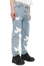 Old Order Embroidered Butterflies Washed Jeans