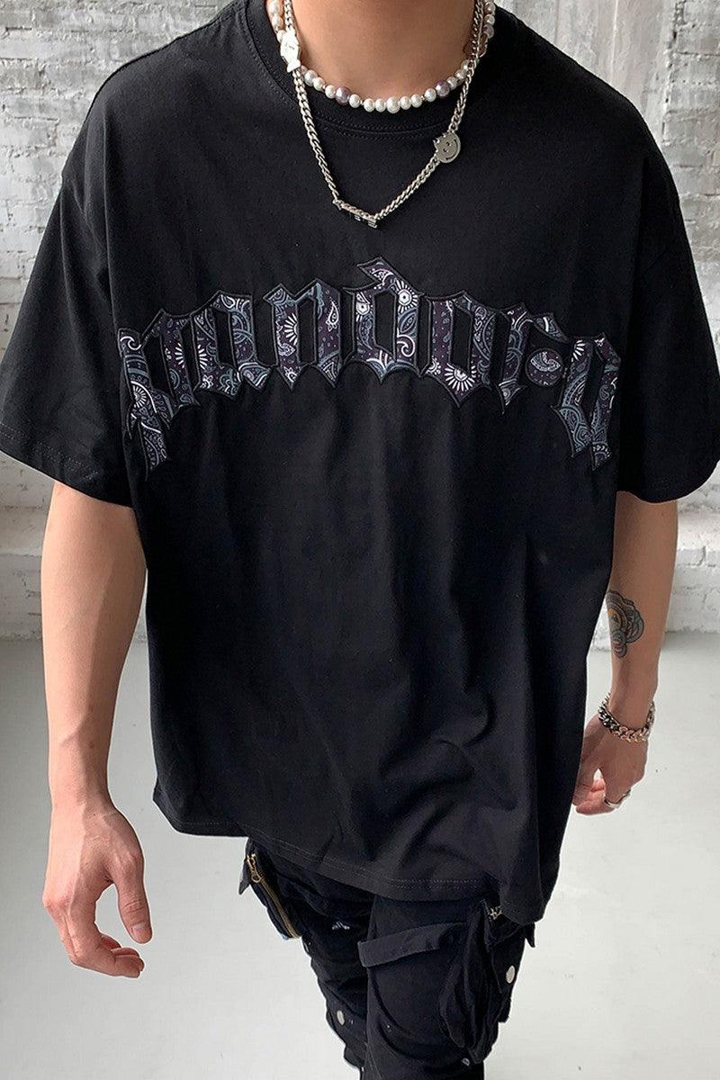 CZ Cashew Embroidered Pandora Tee