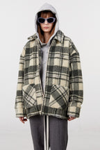STEEPC Plaid Sherpa Jacket