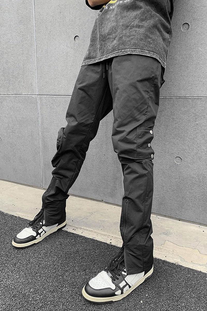 CZ Zipper Flared Pocket Trousers