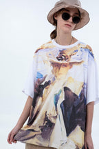 Center of Rotation Oil Painting Print Tee