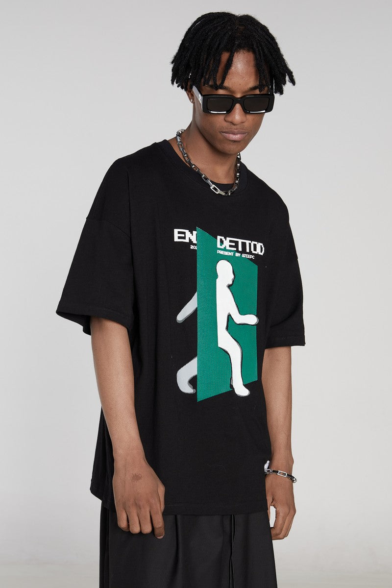 STEEPC Dimensions Printed Loose Tee