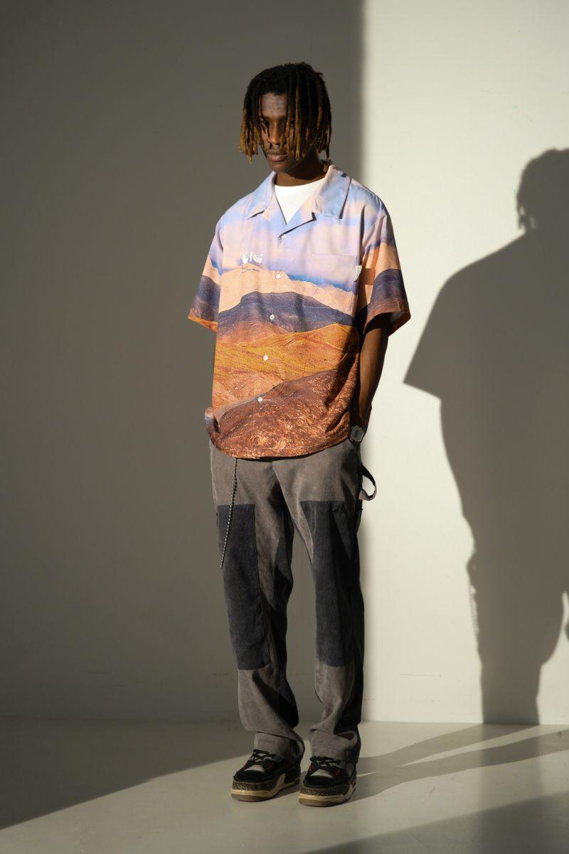 Empty Reference Desert Landscape Cuban Shirt