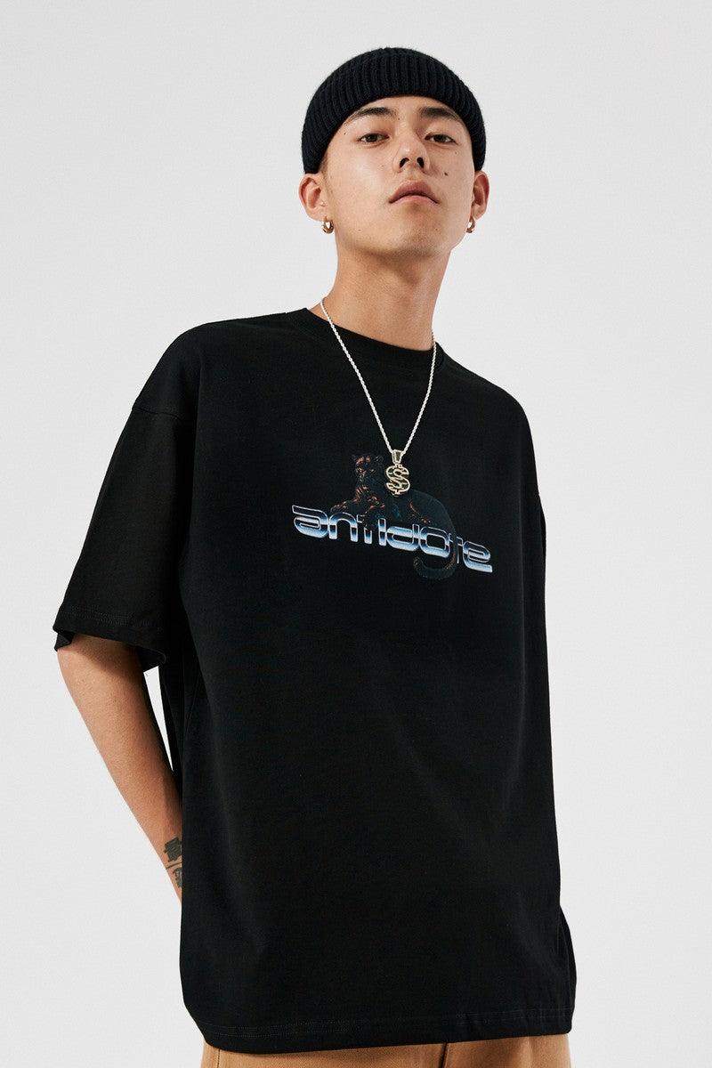 Antidote Cheetah Futuristic Logo Tee