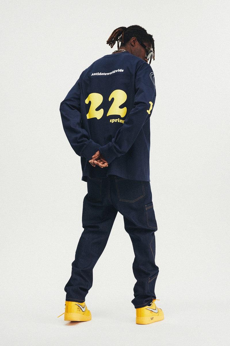 Multi Pocket Washed Jeans