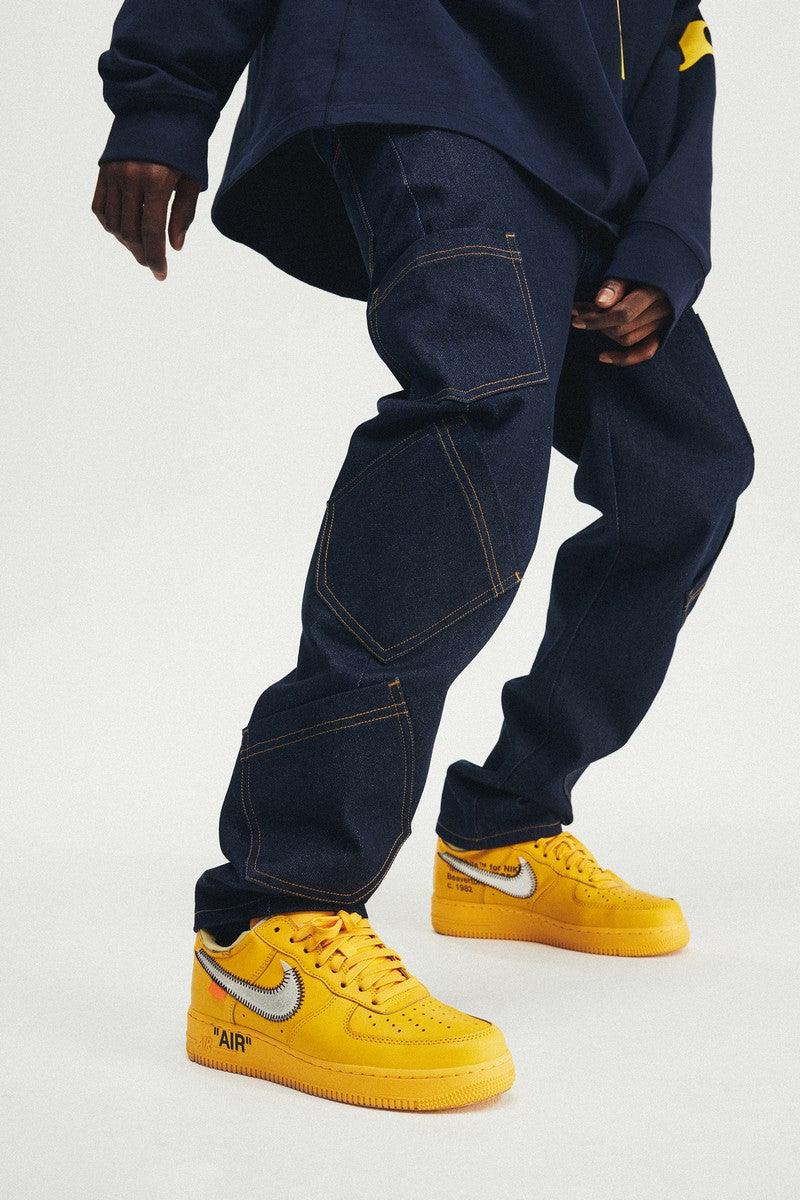 Multi Pocket Washed Jeans