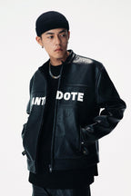 ANT PU Leather Logo Jacket