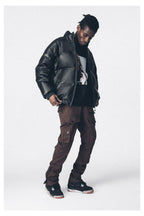 Antidote PU Leather Down Jacket