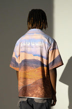 Empty Reference Desert Landscape Cuban Shirt