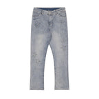 CZ Stars Patches Flared Jeans - UK Only