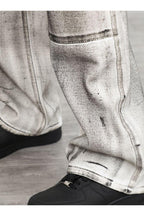 CZ Washed Ink Stained Loose Jeans