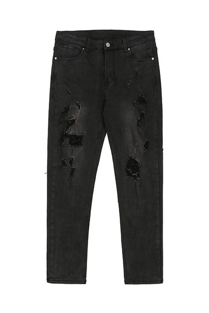 CZ Distressed Slim Fit Jeans