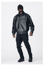 Antidote WTF Logo PU Leather Jacket