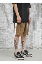 CZ Velvet Buttons Shorts