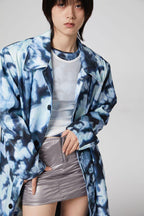 CZ Faces Printed Coat