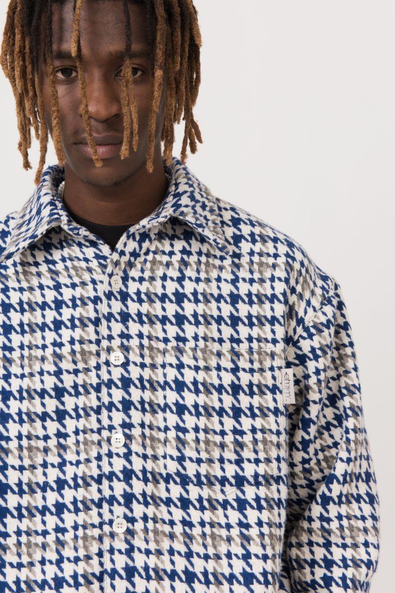 Empty Reference Houndstooth Wool Heavy L/S Shirt