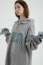 Center of Rotation Stitched Polo Hoodie