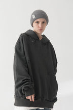 THINGY Distressed Dark Hoodie