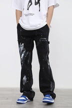 CZ Washed Ink Flared Jeans - UK Only