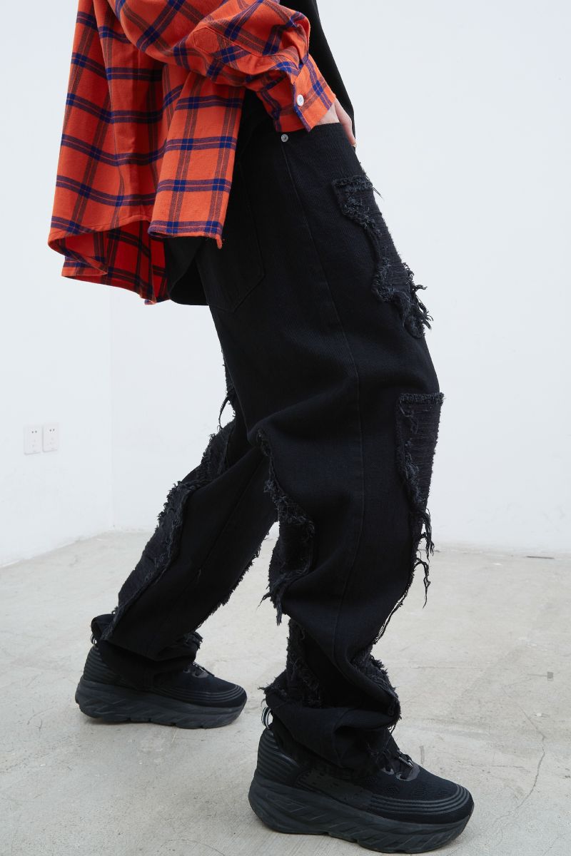 STEEPC Distressed Washed Jeans
