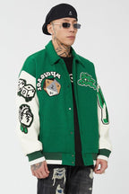 F2CE Embroidered Wool Varsity Jacket