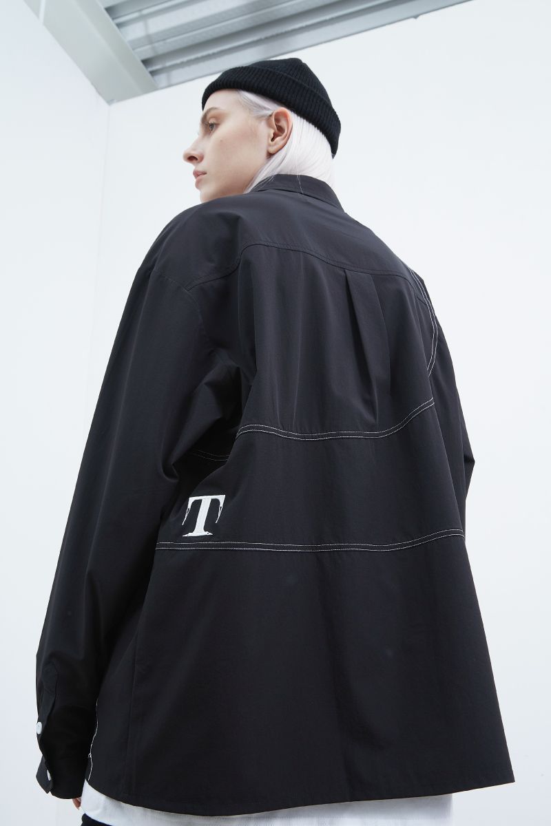 STEEPC Embroidered Lines L/S Shirt