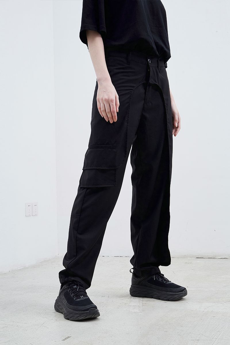 STEEPC Stitching Straight Trousers