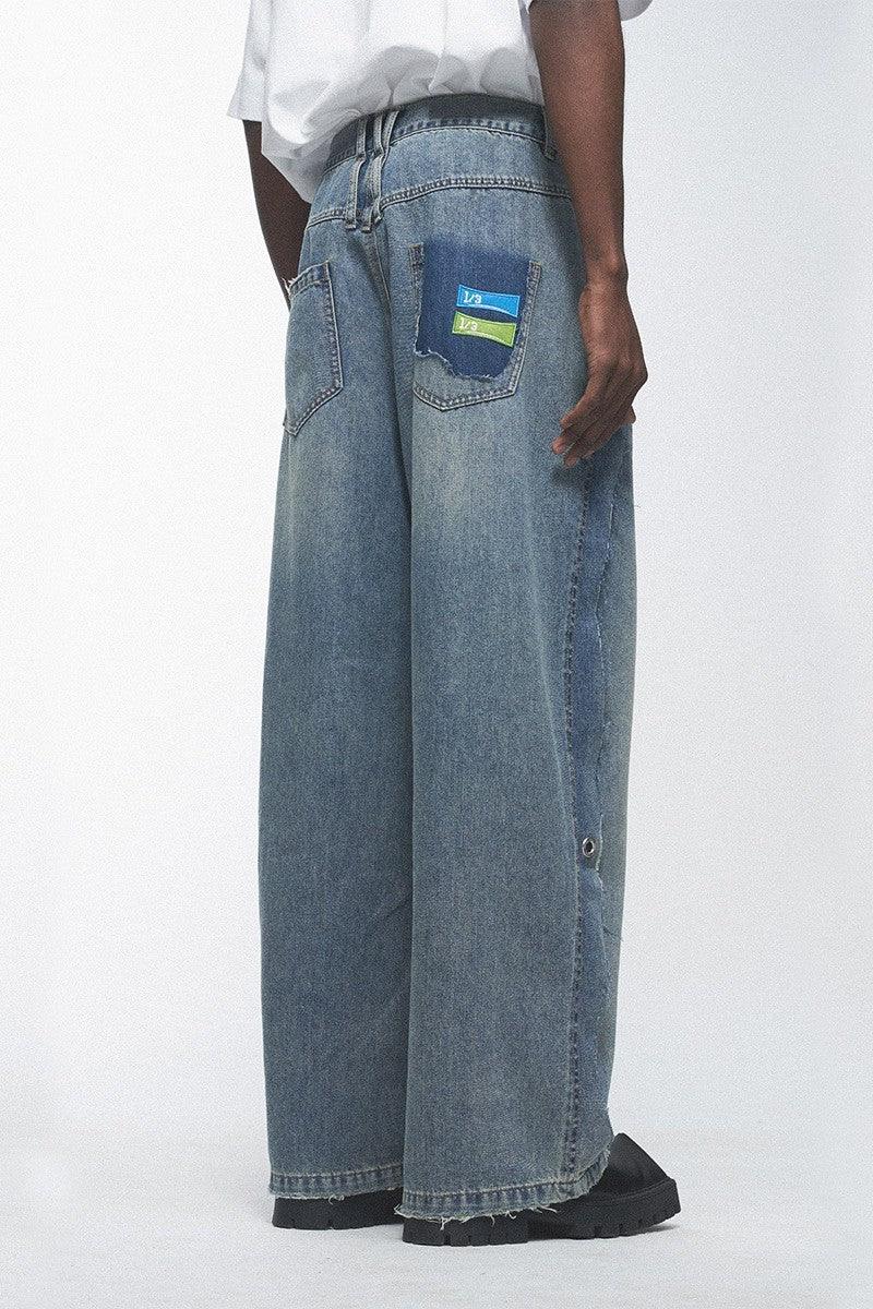 BNP Custom Rings Straight Loose Jeans