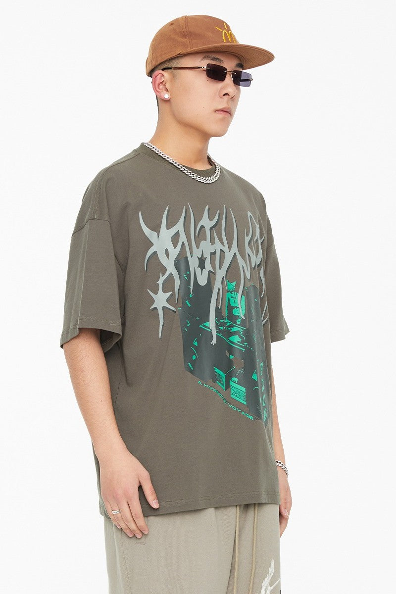 F2CE Vintage DJ Print Tee