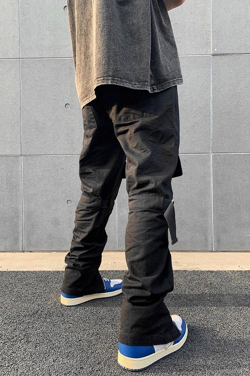 CZ Zipper Multi-Pocket Straight Trousers