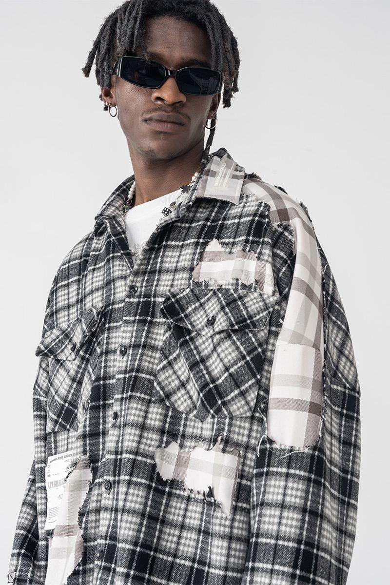 H/C Deconstructed Plaid Flannel Shirt - UK Only