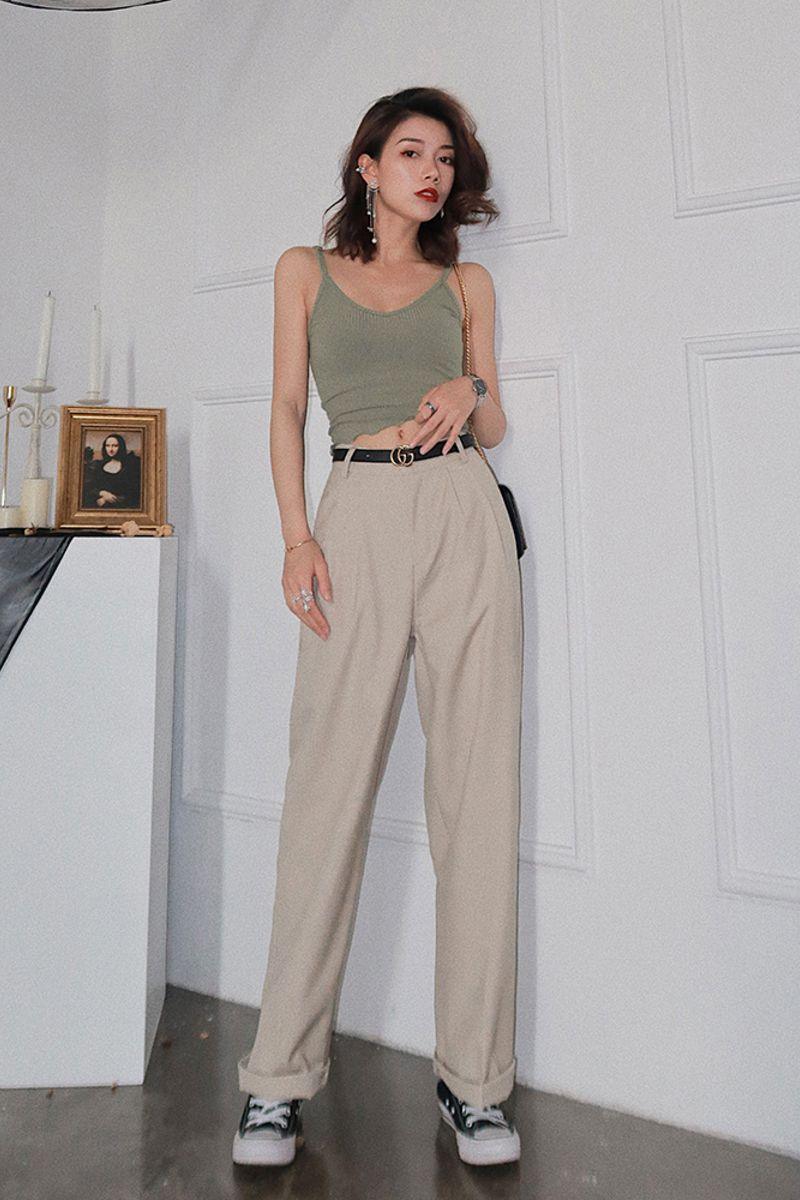 CZ Straight Casual Long Pants