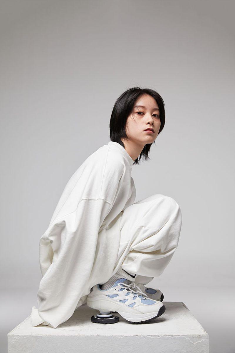 CZ White Loose Sweater