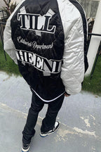 CZ Embroidered Logo Padded Varsity Jacket