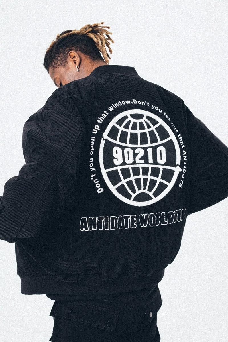 Antidote Embroidered Corduroy Varsity Jacket