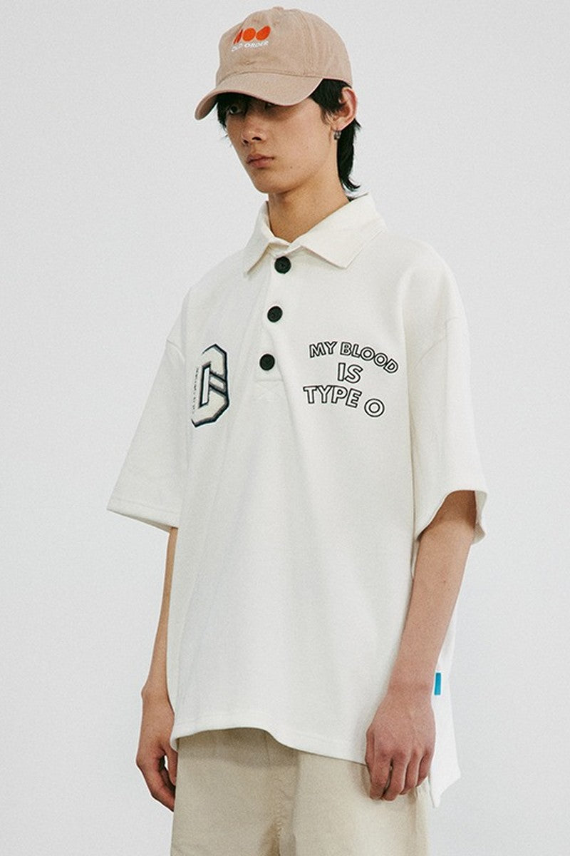 OO Embroidered Logo Polo Shirt